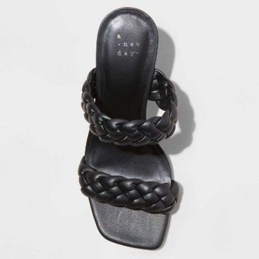 Women's Basil Mule Heels - A New Day Black 8.5 - Picture 2 of 3